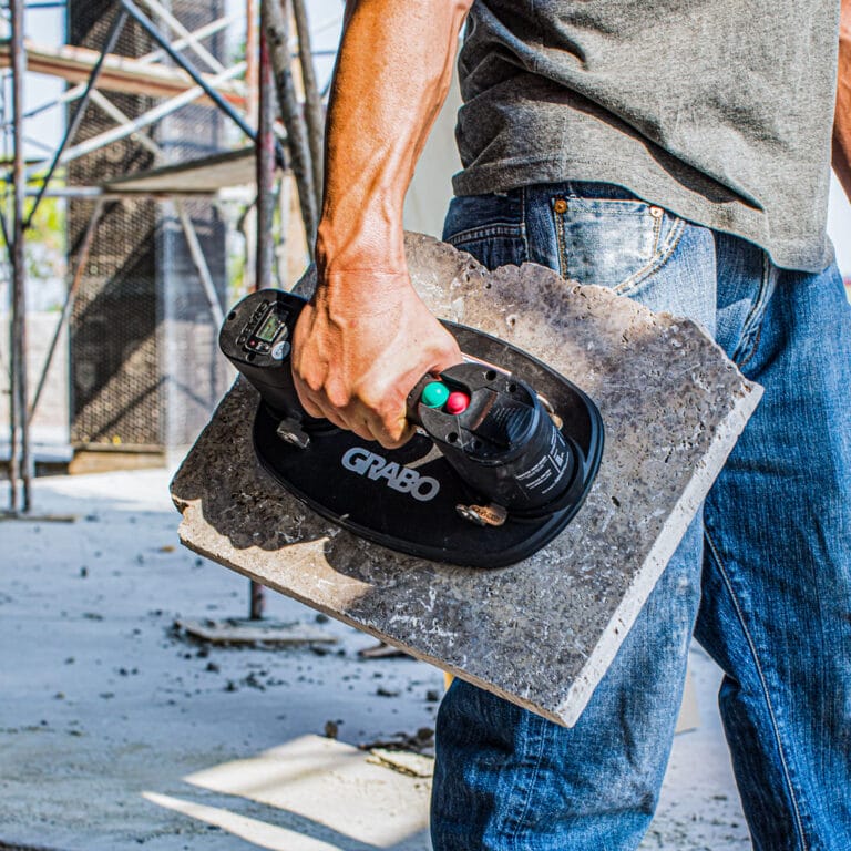 Grabo Pro on landscaping pavers
